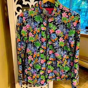 Lilly Pulitzer “Lilly Loves Disney” Leona Zip-Up NWT - size Medium